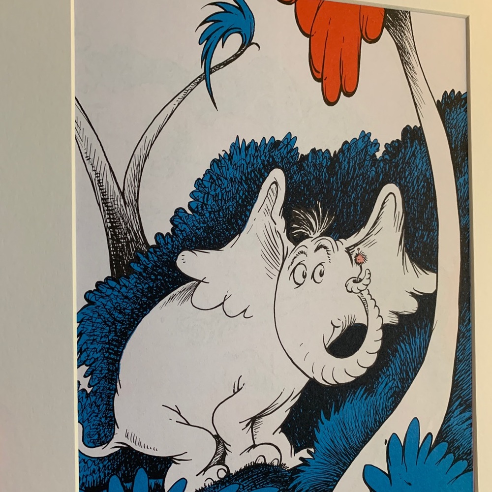 DR.SEUSS PRINT 1982-8"x11" matted to 11"x14" NEW!